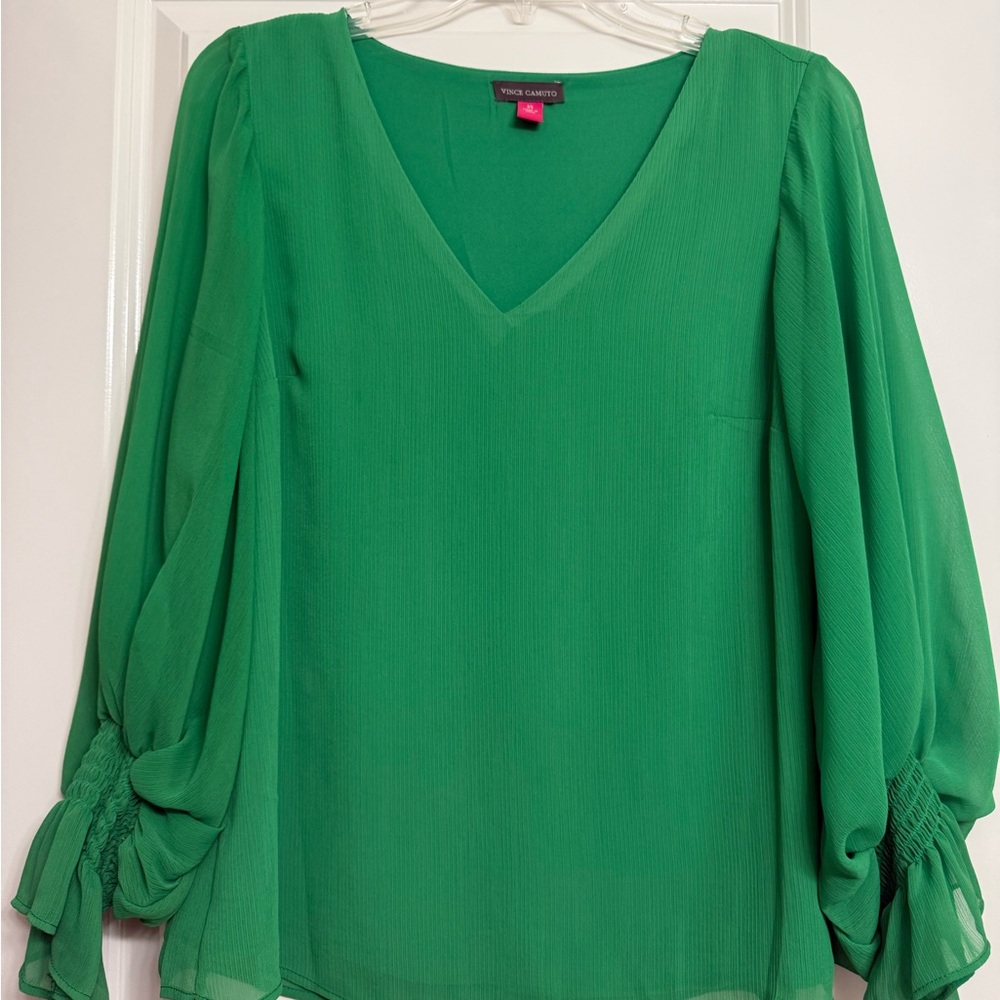 Vince Camuto Vibrant Green Blouse